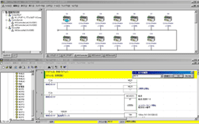 PLCソフトで設計したグラフィック画面