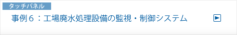 事例６：工場排水処理設備の監視・制御システム